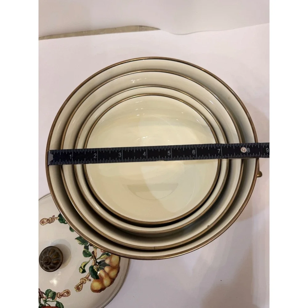 Vintage Tabletops Unlimited Kensington Garden Cookware with Lids Set